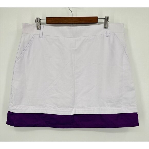High 5 Golf White Skort Women 12 Upf50 Moisture Wicking Pockets NWT - Picture 1 of 9